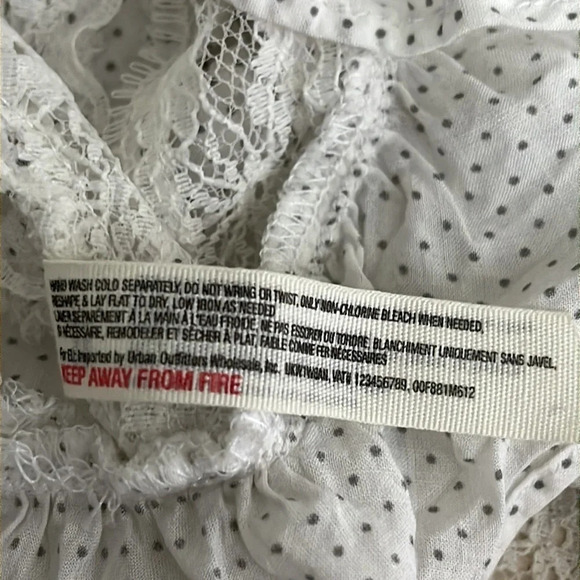 Intimately Free People Voile & Lace Dotted Trapeze Slip Dress - Size XS - Picture 6 of 7